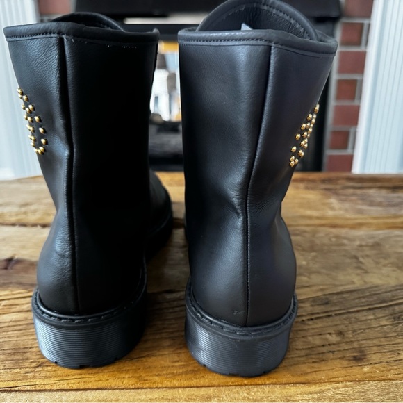 🔥NEW VALENTINO Marti Leather Boot Mario Valentino Black Size 10 Studed Designer - Picture 5 of 9